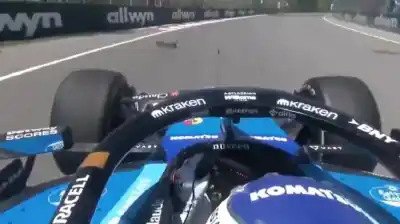 Atropelló a un animal y voló contra el muro: el insólito accidente que paralizó la F1 en Canadá