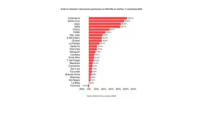 Exportaciones santiagueñas crecen 35%: el dato que supera ampliamente a la media nacional