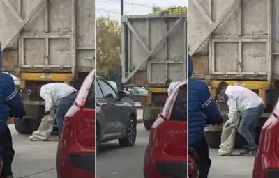 Arriesgó su vida por limones: la peligrosa maniobra que sorprendió a todos en pleno centro tucumano