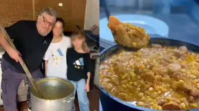 El padre de Mauro Icardi vende locro y empanadas y Wanda Nara lo bancó con un mensaje