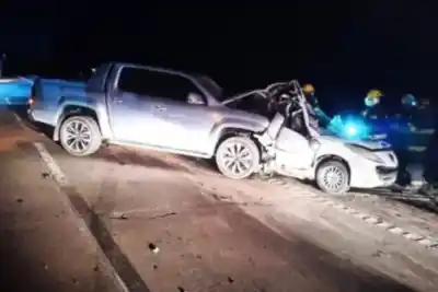 Chocaron por detrás a un auto y lo que encontraron sobre el asfalto conmociona a San Vicente