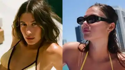 Famosas que ya confirmaron la microbikini bicolor como el hit del verano y vos no sabés