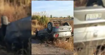 Volcó en el Acceso Este y el test de alcoholemia dejó un dato que nadie esperaba