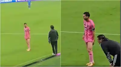 Alarma en Inter Miami: lo que Messi se tocó antes de irse al vestuario y que nadie vio