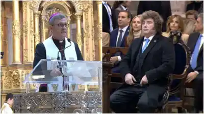 El durísimo mensaje del arzobispo frente a Milei que dejó helada a la Catedral