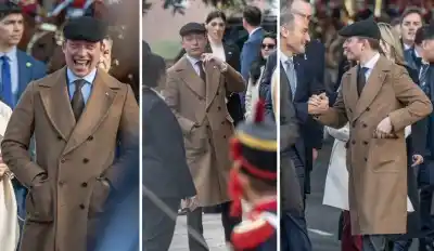 El look de un funcionario en el Tedeum que desató comparaciones con una serie