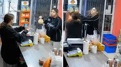 Entró a un almacén para quejarse y terminó a los golpes con la empleada