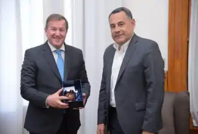 El ministro Amado recibió al secretario de Prensa de la Presidencia nacional