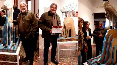 El mensaje oculto en la escultura que le valió el primer premio a un artista santiagueño