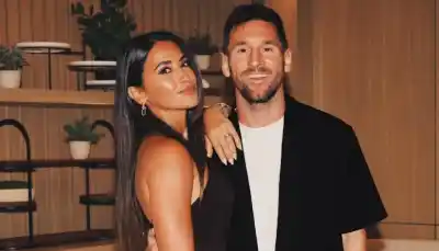 El vestido que usó Antonela Roccuzzo para la presentación de la línea de Messi y dejó a todos sin aliento