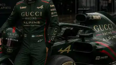 Alpine anunció su alianza con Gucci y la IA mostró cómo se vería el equipo con Colapinto