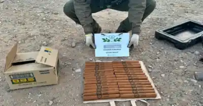 Encontraron 30 cartuchos de explosivos en un vehículo durante un control de Gendarmería