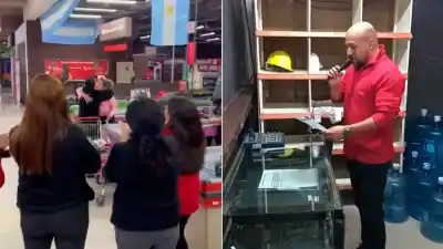 Empleados despidieron a los últimos clientes del Hiper Libertad y el video se volvió viral