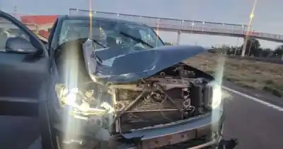 Circulaba por la Ruta 7 y una camioneta lo embistió: el impacto le costó la vida