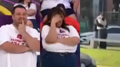 Los besos en una plaza que delataron el romance secreto de dos participantes de Cuestión de Peso