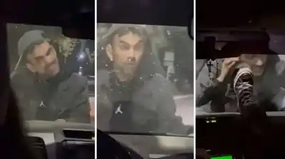 Se subió al capó del auto de su ex pareja y la amenazó de muerte: el video que lo delató