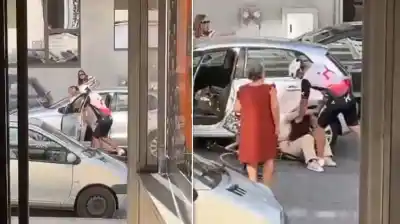 Ciclista la atacó en plena calle y lo que pasó después dejó helados a los vecinos
