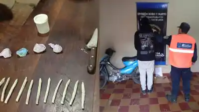 Inspeccionaron una moto y lo que hallaron en el motor desató una investigación