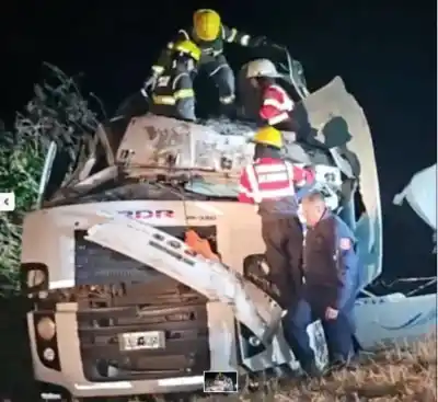 VIDEO| Volcó un “Camión cargado con Melaza” en cercanías de Alberdi