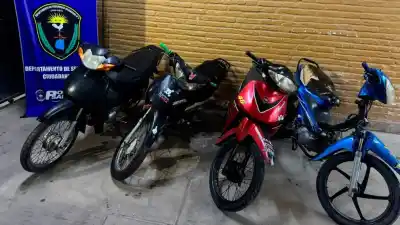 Operativo de madrugada: cuatro motos secuestradas y conductores sin papeles
