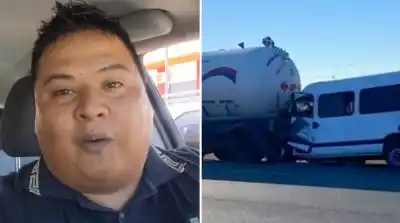 Chocó contra un camión en la autopista y el impacto fue tan violento que no le dio tiempo a nada