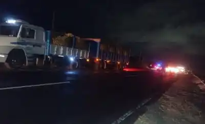 Impactaron contra un camión cargado de limones y lo que pasó después es escalofriante