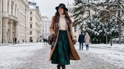 El truco infalible para usar faldas largas en invierno sin pasar frío