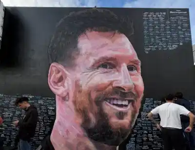 El mural de Messi que emocionó al propio astro: el video que se volvió viral
