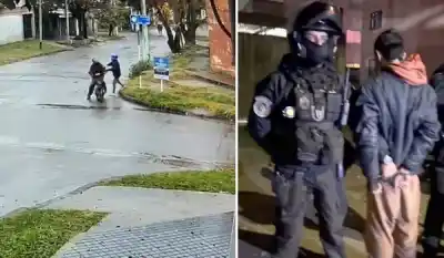 Una nena fue víctima de un motoarrebato y el ladrón quedó filmado: cayó en Rafael Obligado al 3100