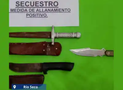 Allanamiento en Río Seco: Secuestran Armas Blancas en Causa por Violencia de Género
