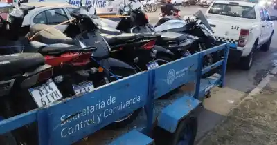 Un operativo en Felipe Moré y bulevar Seguí terminó con 38 motos secuestradas y un dato que sorprendió a todos