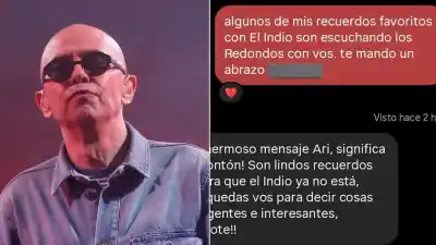 Un mensaje a su ex por la muerte del Indio Solari y la respuesta que derritió las redes