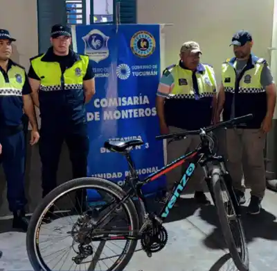 Investigación Policial: Recuperan bicicleta robada en Monteros