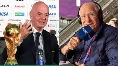 Infantino emocionó a todos con un gesto inesperado hacia un histórico del periodismo
