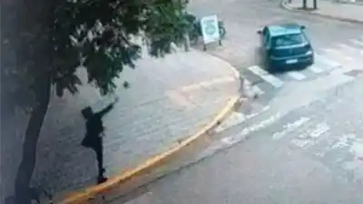 Policía atropella a un perro y una mujer pierde un dedo: el nuevo video que complica al efectivo