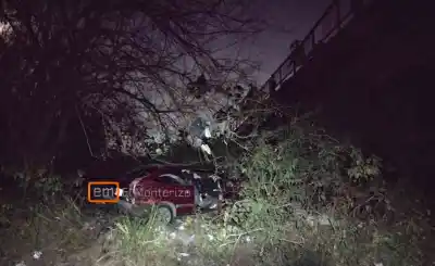 Un menor de 17 años cayó con su auto del puente del río Mandolo en Monteros