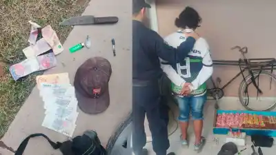 Ingresó a una vivienda y lo que llevaba entre sus prendas sorprendió a los policías