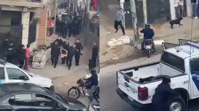 Le robó la cartera a una jubilada y cuando lo atraparon, los vecinos atacaron a la Policía