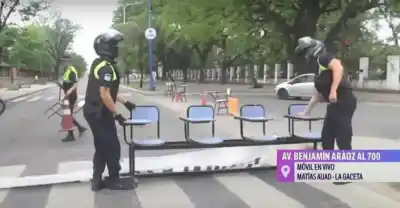 La Policía de Tucumán evitó un corte de Estudiantes de Filosofía y Letras durante Protesta