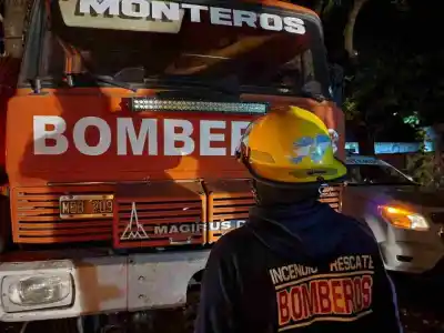 Dos personas Hospitalizadas por un incendio en Monteros
