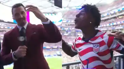 Se metió en plena transmisión del Mundial y Zlatan lo echó sin piedad: el video viral