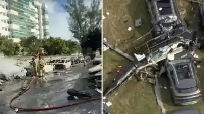 Nuevo video muestra el instante exacto de la colisión de helicópteros en Río que mató a Gaspi y Oliver Tree