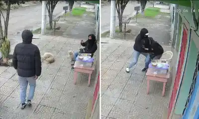 Dos delincuentes en moto lo atacaron a plena luz del día en la puerta de su casa