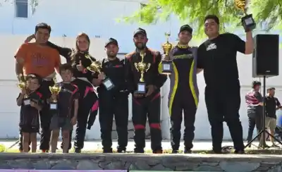 Fredy Espadín piso alto en el Rally del Valle Central en Catamarca
