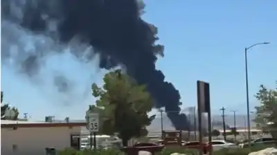Tragedia en California: un bombardero B-52 cayó tras despegar y no habría sobrevivientes