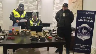Allanamiento en un barrio privado: encontraron un arsenal de armas y más de mil balas