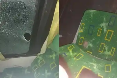 Apedrean colectivo Tesa y dejan un joven herido