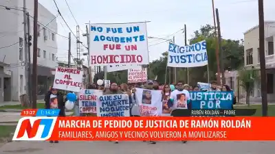 Una multitud marchó en Fernández y el padre de Ramón Roldán lanzó una advertencia: ‘Esto no va a quedar así’