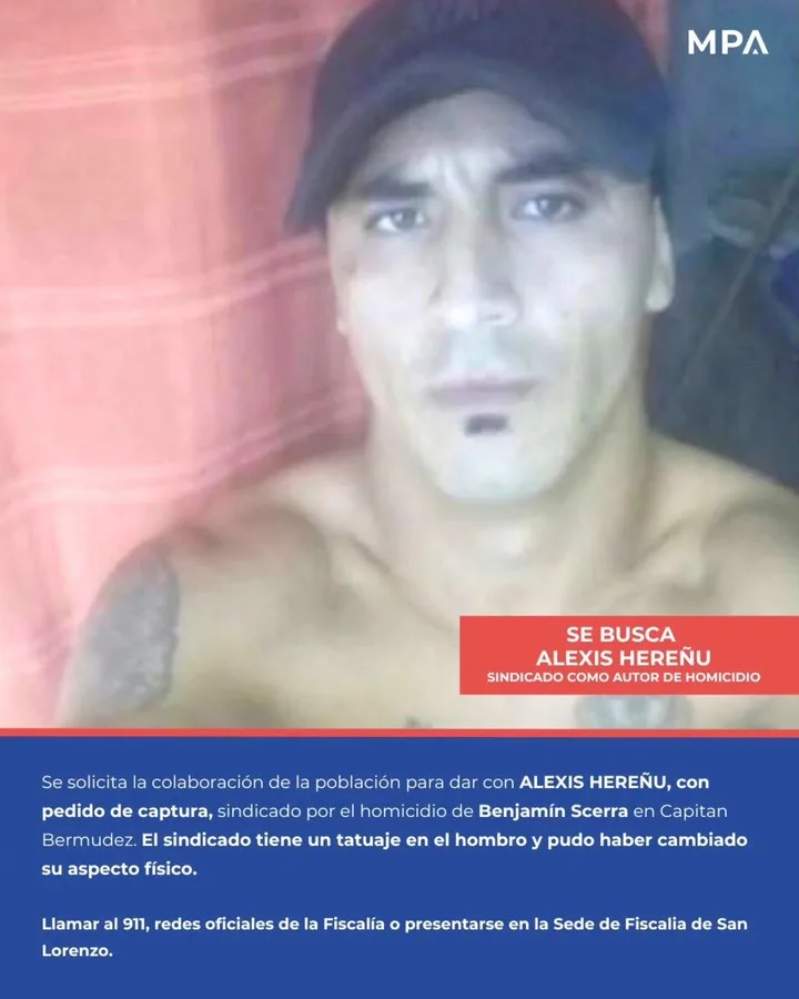 La imagen de "El Corto", acusado de ser el asesino de Benjamín. Foto Ministerio Público de la Acusación (MPA) de Rosario.