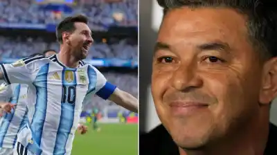 Marcelo Gallardo no pudo contener la emoción: su reacción al golazo de Messi que abrió el partido
